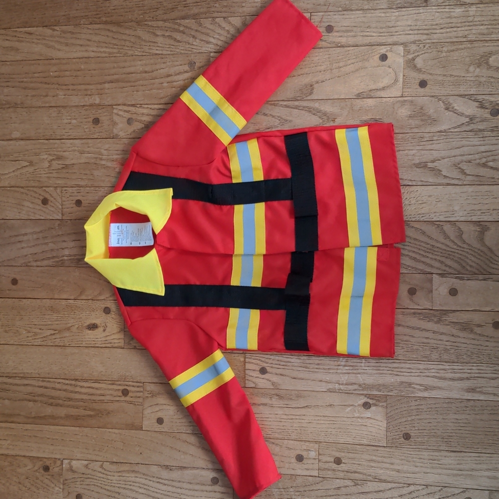 Kids 3-6 year dress up firefighter/construction jacket